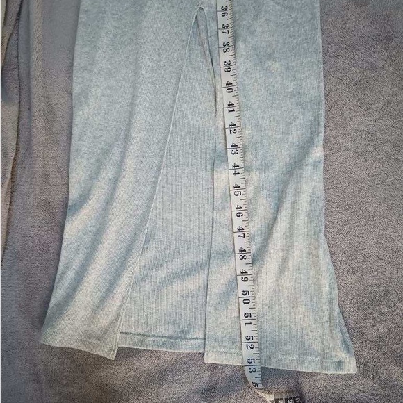 Skims Ribbed Gray Maxi Dress - XS - Picture 7 of 13